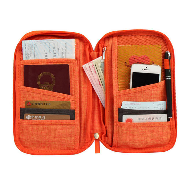 Fashion travel multi-function passport package whole package charter fare large version of Korea hand travel document bag wallet
