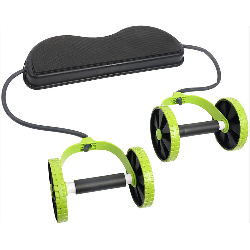 Abs Exercise Wheels Roller Stretch Elastic Abdominal Pull Rope Abdominal Muscle Trainer Home Fitness Equipment