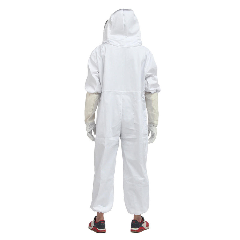 Beekeeper Beekeeping Protective Veil Suit Smock Bee Hat Gloves Full Body Thicken Set