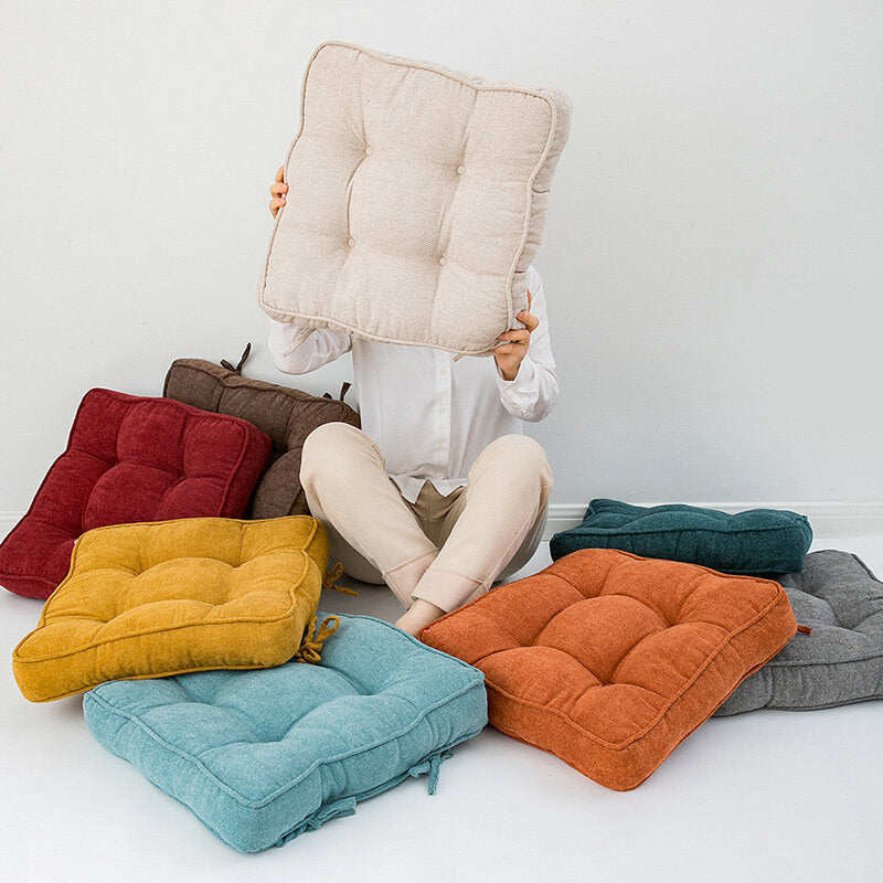 45*45CM Snow Fleece Chair Cushion Plush Tatami Floor Cushion Soft Square Plush Chair Cushion