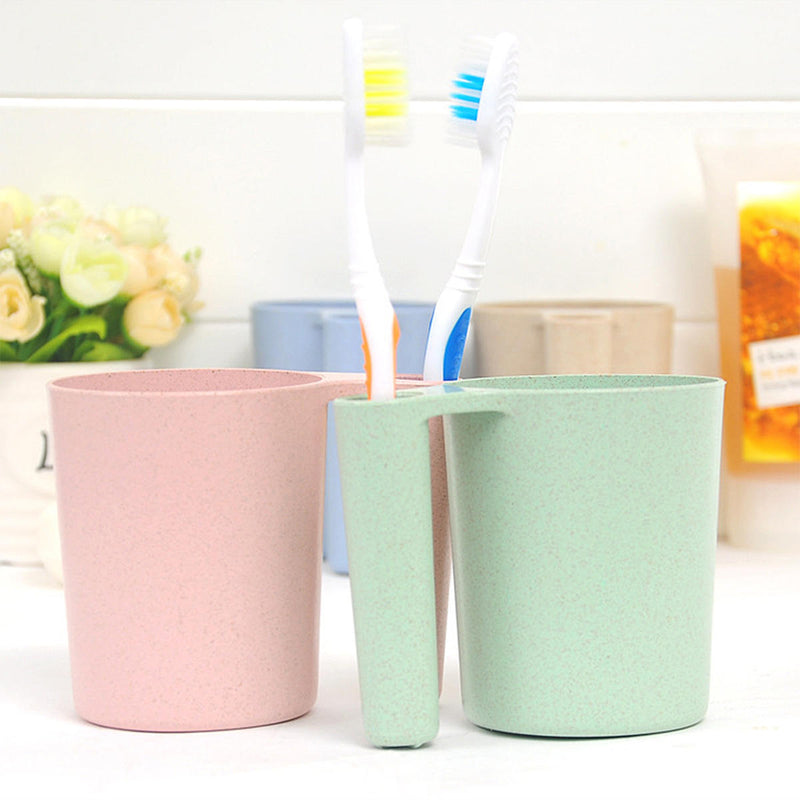 Teeth Brush Water Cup Holder Toothpaste Mug Flower Watering Cup
