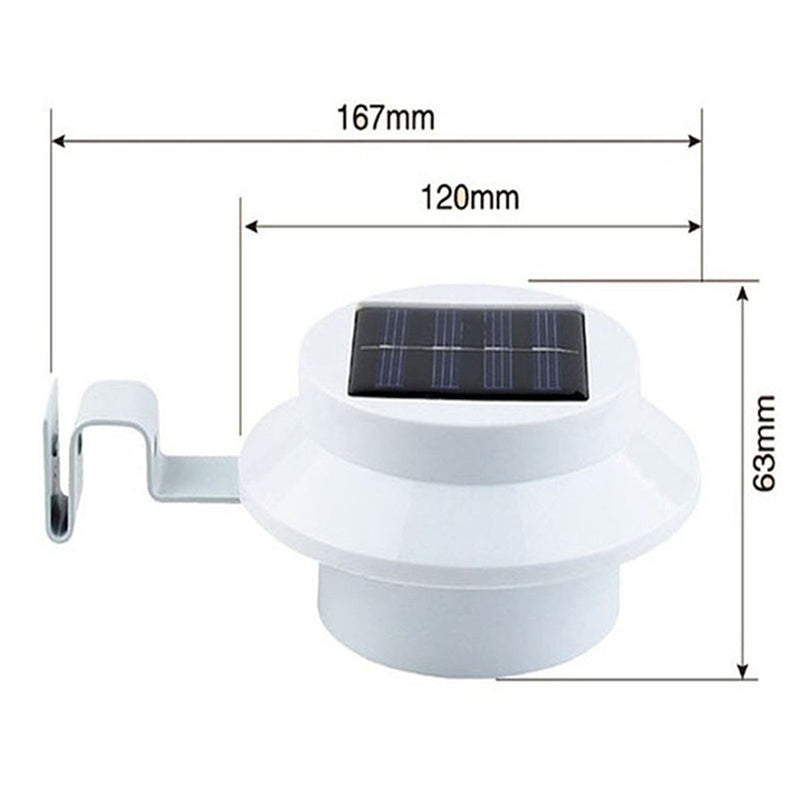 Solar Powered LED Fence Light Outdoor Waterproof Wall Garden Lamp for Corridor Street