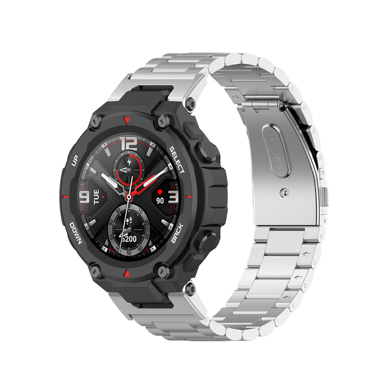 Bakeey Stainless Steel Watch Band with Band Adjust Tool for Amazfit T-REX A1918 Smart Watch