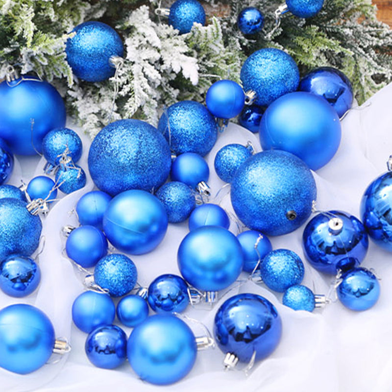 100pcs Decration Ball Set Christmas Tree Decorations Balls Bauble Pack Hanging Ball For Home Office Mall Ceiling Decor