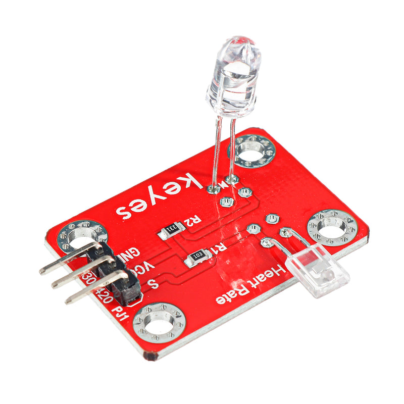 Keyes Brick Finger Heartbeat Module(Pad hole) with Pin Header Board Analog Signal