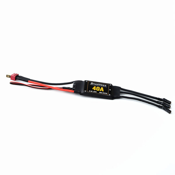 XXD 2-4S 40A Brushless ESC Speed Controller with 5V/3A BEC T lug for RC Airplane Fixed-wing