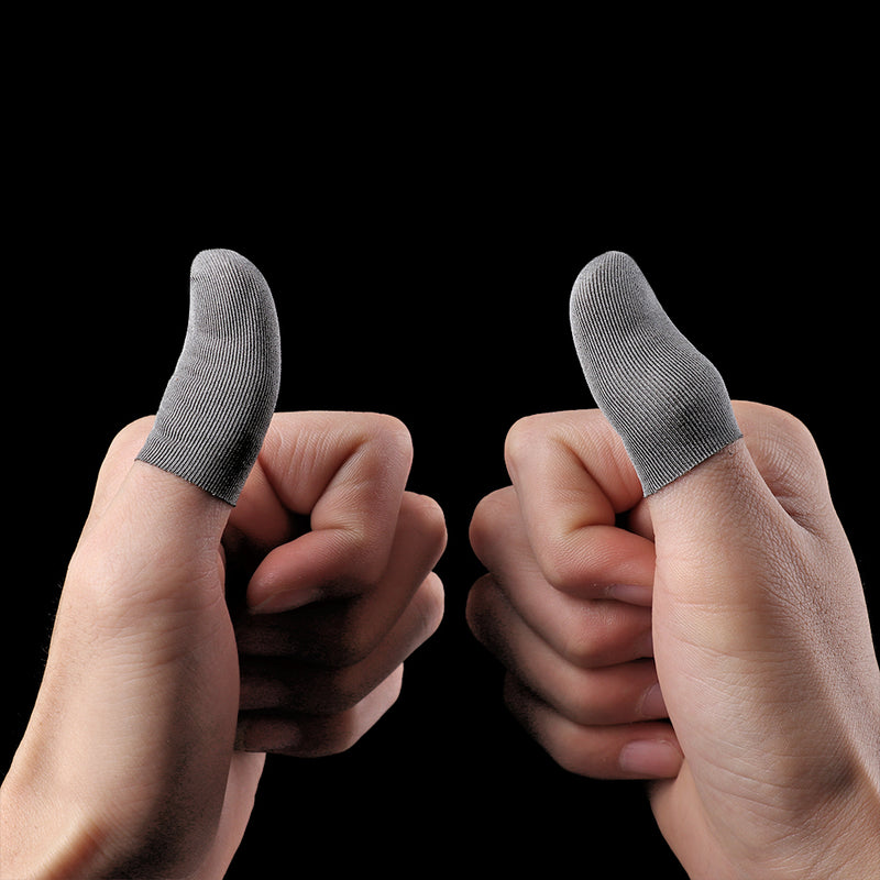Bakeey 1 Pair Breathable Game Controller Finger Touch Screen Gloves Sweat Proof Gaming Finger Gloves Non-Scratch Sleeve Sensitive Nylon Mobile Touch for PUBG Mobile Game