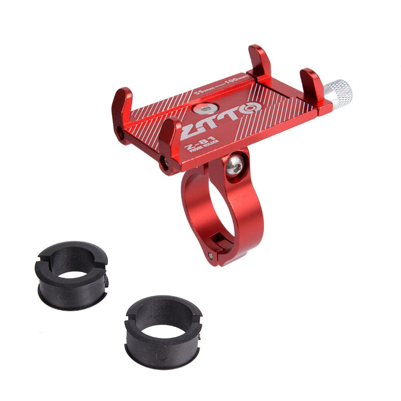 ZTTO Z-81 Universal Outdoor Vlog Recording Aluminum Alloy MTB Motorcycle Road Bike Bicycle Handlebar GPS Mobile Phone Holder Stand for Devices between 55-100mm Width
