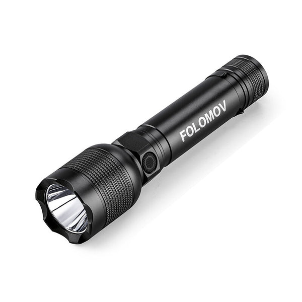 Folomov Hold-1 1000LM Strong Light LED Flashlight Mini Torch Waterproof  Rechargeable Portable with Tactical Head for Outdoor Camping Light