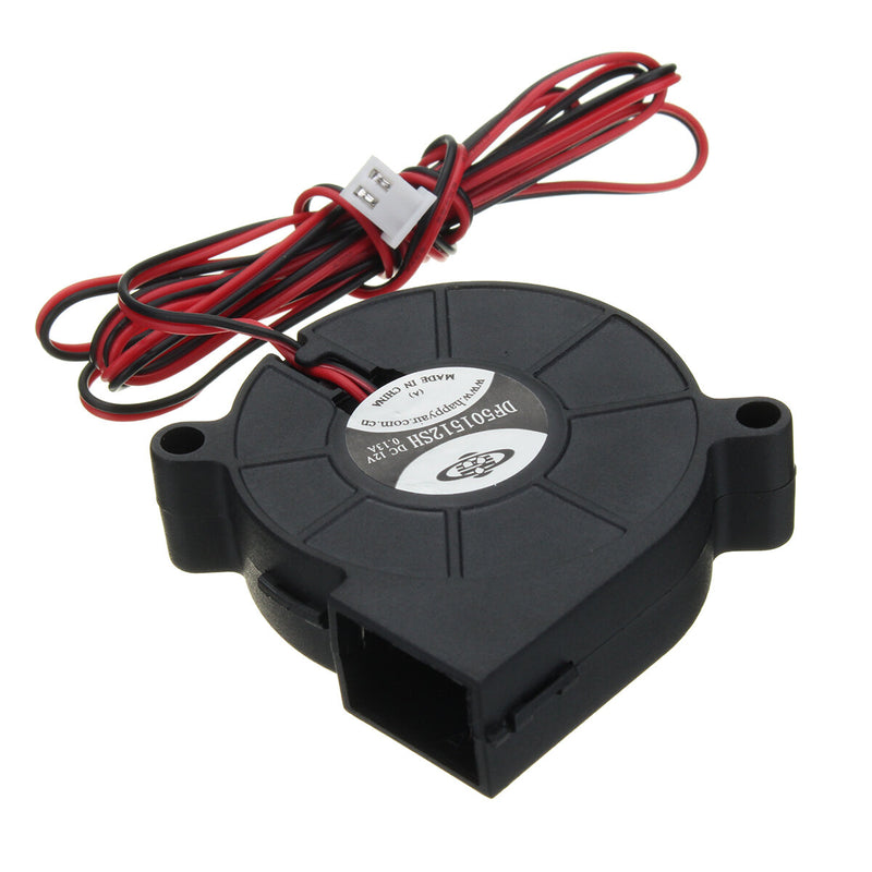 DC 12V 2 Pin 0.13A 50mm Brushless Turbine Blower Cooling Fan for 3D Printer