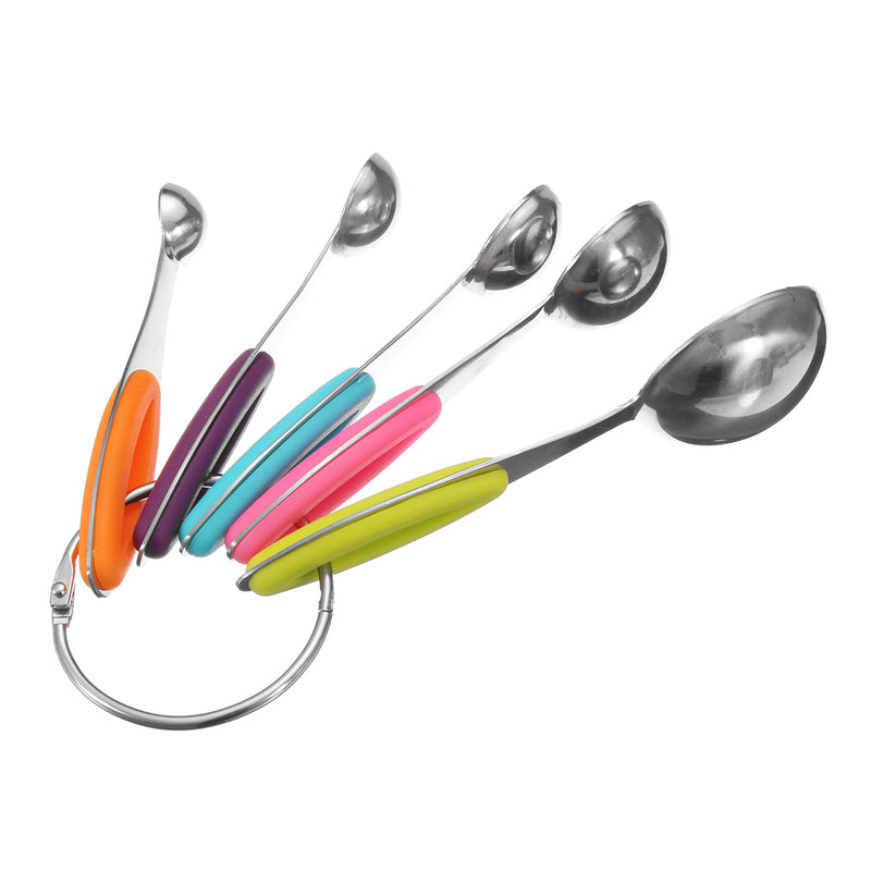10Pcs Stainless Steel Measuring Cups & Spoons Tea Spoon Set Kitchen Tool