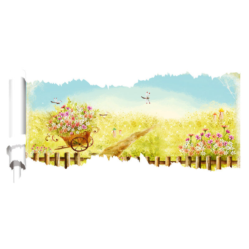 23X47 Inches PAG 3D Wall Sticker Broken Paper Series II Living Room Home Wall Decoration