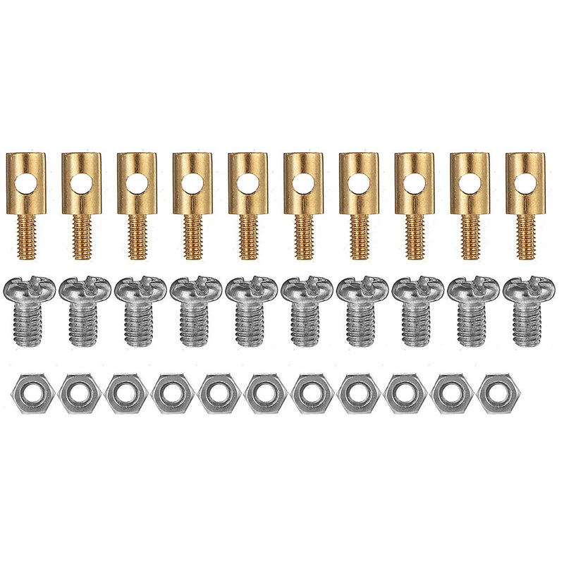 50PCS 1.3mm Adjustable Pushrod Connectors Linkage Stoppers For RC Airplane