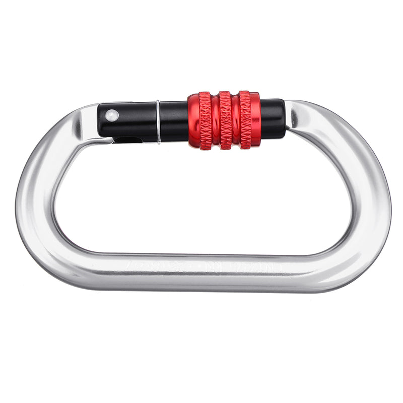 25KN Aviation Aluminum Climbing Buckle Carabiner Hammock Safety Clasp Lock
