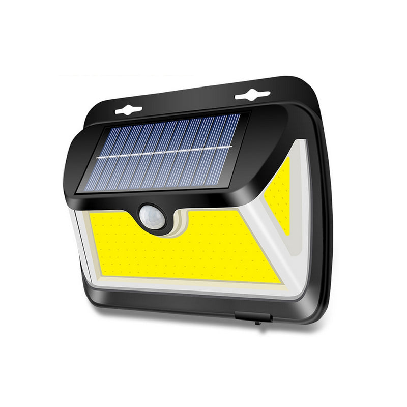 Solar Power COB LED PIR Motion Sensor Wall Light Outdoor Garden Yard Lamp Waterproof