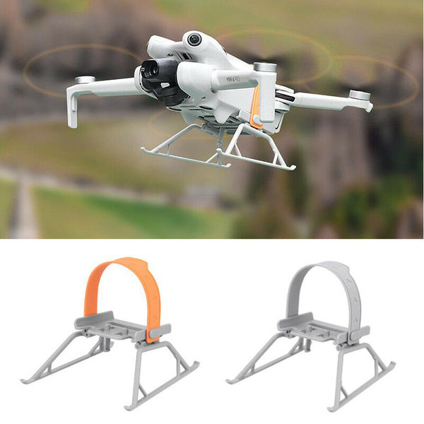BRDRC Extended Heighten Landing Gear Skid Support with Propeller Stabilizer Blade Holder Fixator Props Strap Protector for DJI Mini 4 PRO RC Drone Quadcopter
