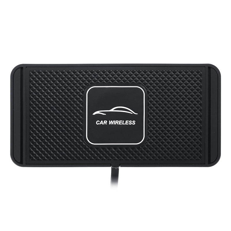 Car Qi Wireless Charger Pad With Anti Skid Rubber Base