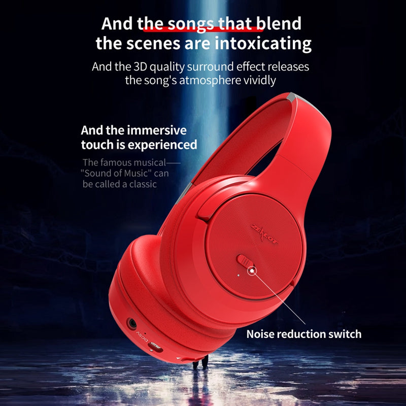 ZEALOT Enthusiast B36 bluetooth Headphone New Active Noise Reduction ANC Foldable Deep Bass Headset With Mic TF Card