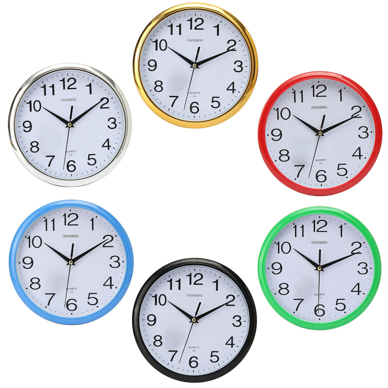 Quartz Wall Clock - Large, Vintage Round, Modern Home, Bedroom, Retro Time, Kitchen - Large Round Home Bedroom Time