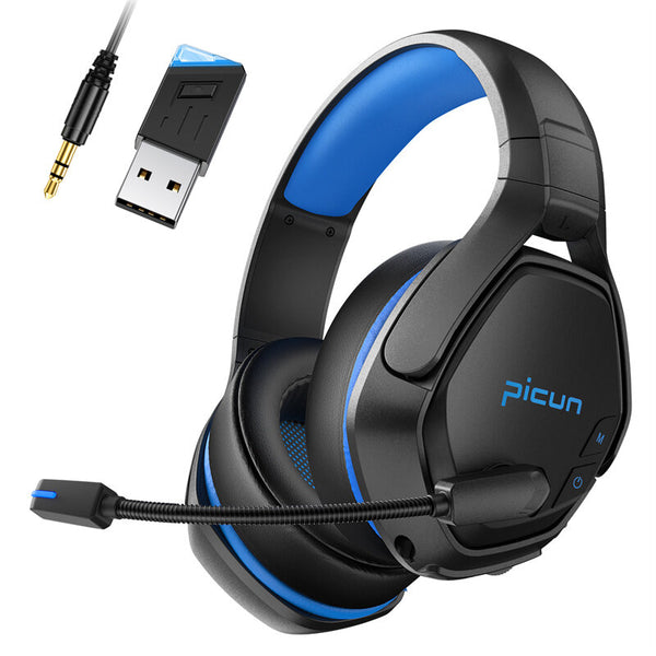 PICUN PG-01 Tri-mode 2.4G Wireless Headset bluetooth Headphone 50mm Drivers 3D Spatial Surround Sound Over-ear Gaming Headphones with Mic