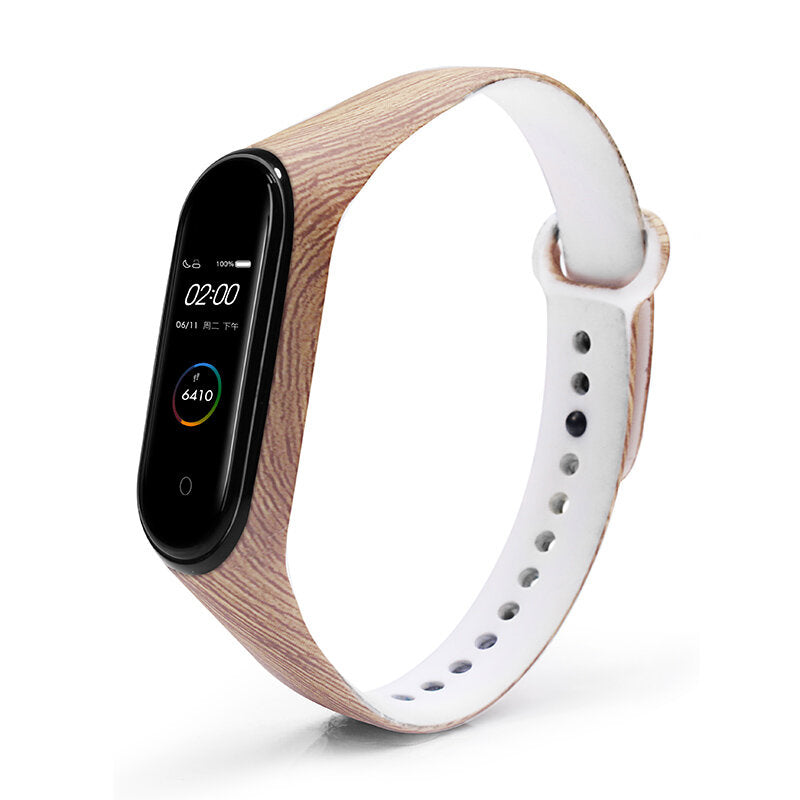 Colorful Pattern Watch Band Watch Strap Silicone Strap for Xiaomi Miband 4 Miband 3 Non-original