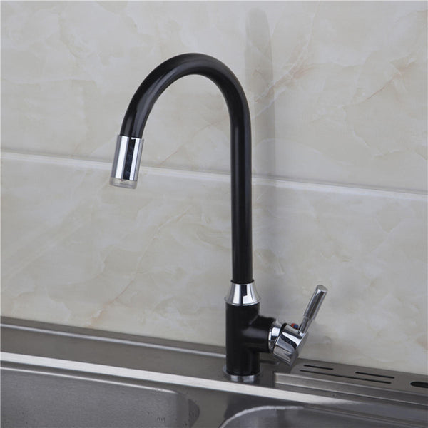 LED Temperature Sensitive 3-Color Light-up Kitchen Sink Faucet Color Change Basin Hot & Cold Mixer Tap