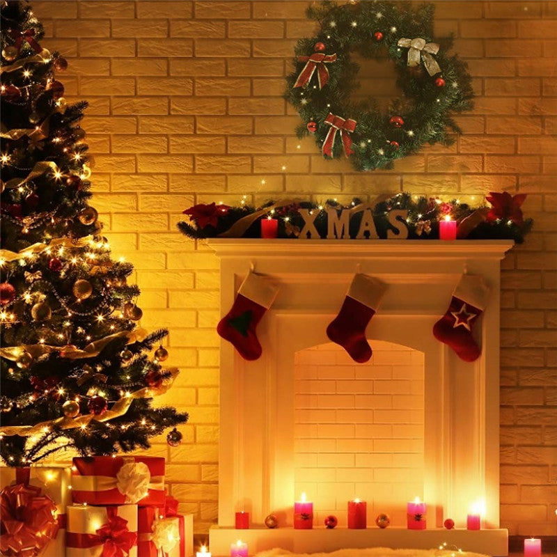 5.5M Christmas Tree Decoration Wreath Door Hanging Garland Window Wall Ornament Party Christmas Decorations Clearance Christmas Lights