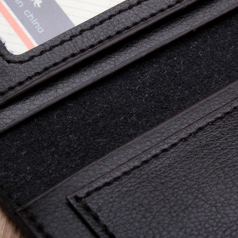 Men's Slim Leather Long Wallet Bifold Clutch Credit Card Holder Coin Purse Bag