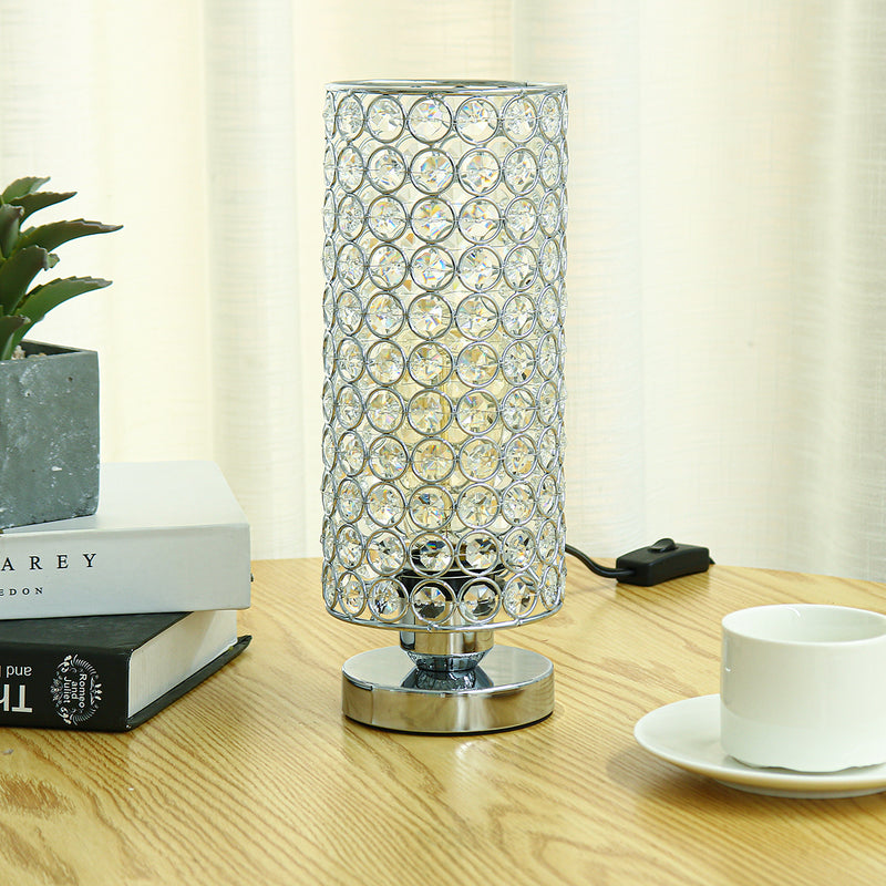Modern Design Table Lamp Crystal Dimmer Lounge Bedside Table Light Home E27/E26