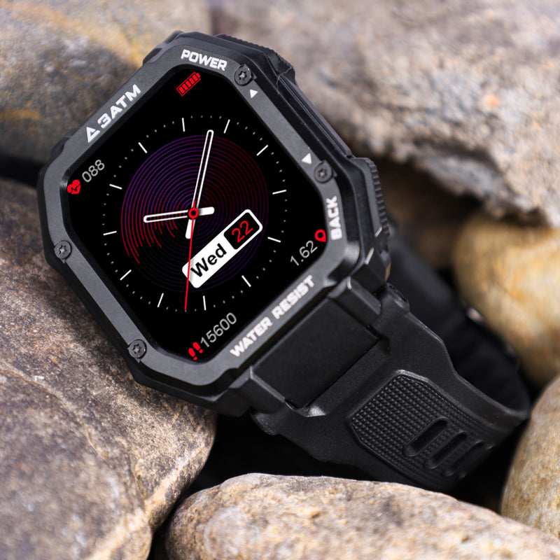 [50 Days Standby]Kospet Rock 1.69 Inch Large Screen Heart Rate Blood Pressure SpO2 Monitor 20 Sport Modes bluetooth 5.0 Three-proof Outdoor Smart Watch
