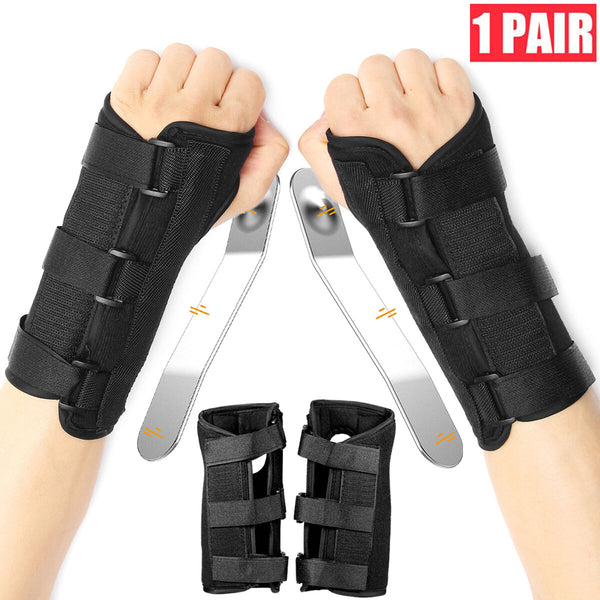 Pair Wristband Hand Wrist Guard Support  Wrist Guard Brace Carpal Tunnel Support Sprain Forearm Splint Band Strap Belt
