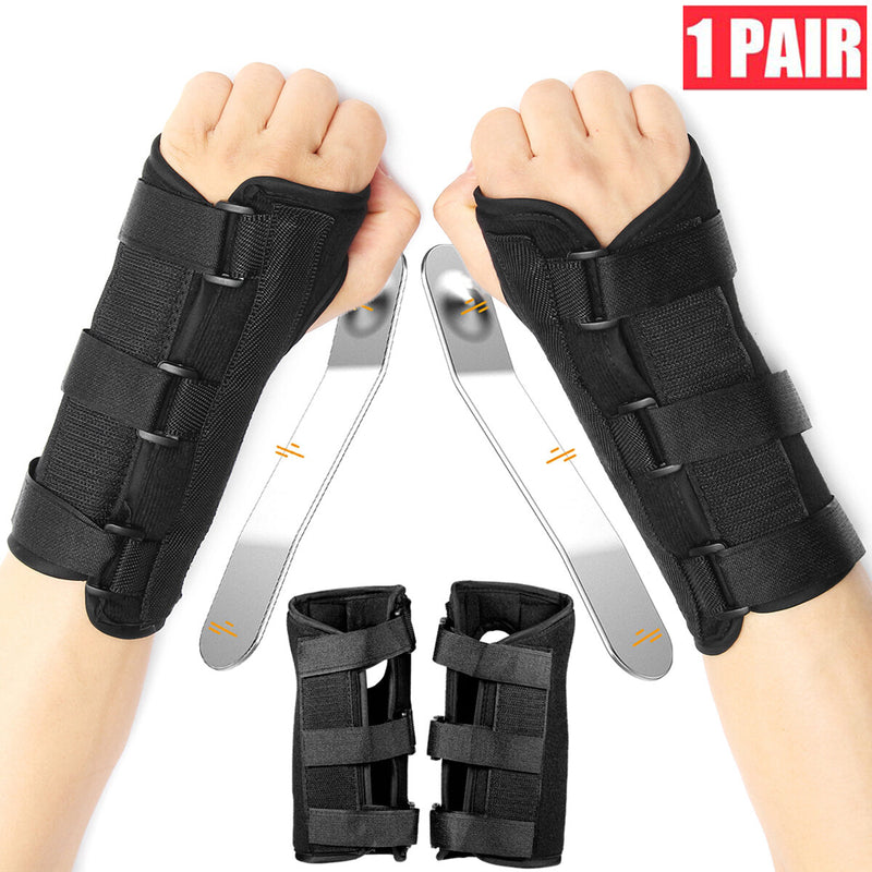 Pair Wristband Hand Wrist Guard Support  Wrist Guard Brace Carpal Tunnel Support Sprain Forearm Splint Band Strap Belt