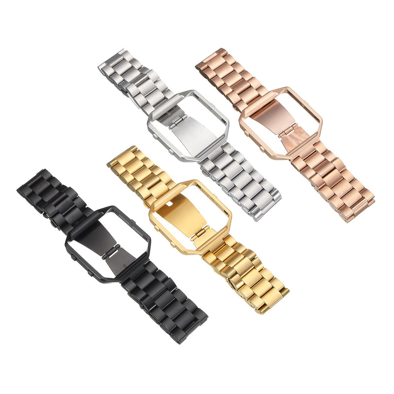 Bakeey Steel Metal Frame Watch Case Cover Frame Watch Band For Fitbit Blaze Watch