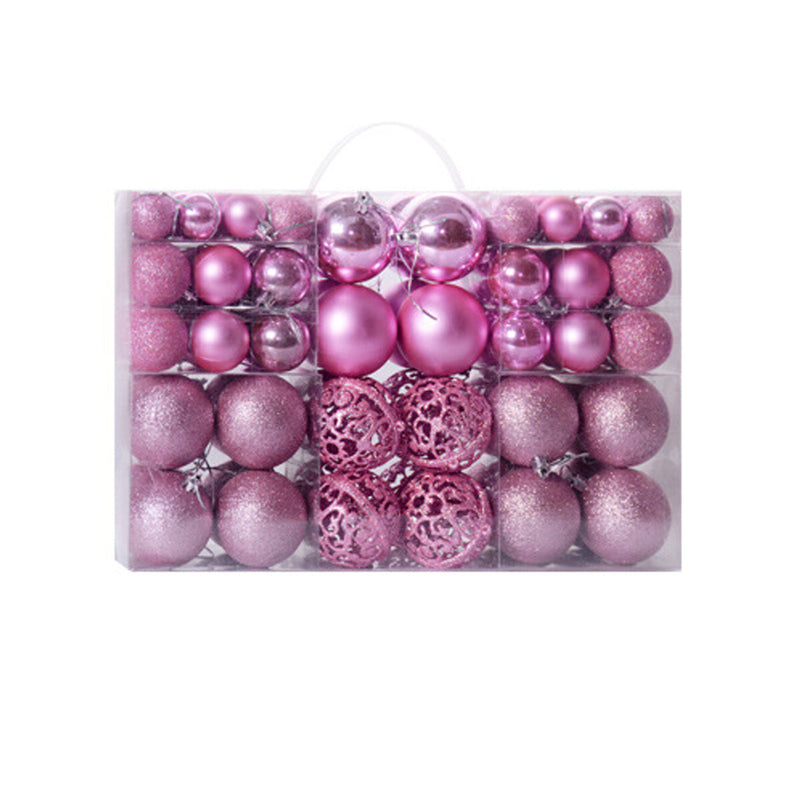 100pcs Decration Ball Set Christmas Tree Decorations Balls Bauble Pack Hanging Ball For Home Office Mall Ceiling Decor
