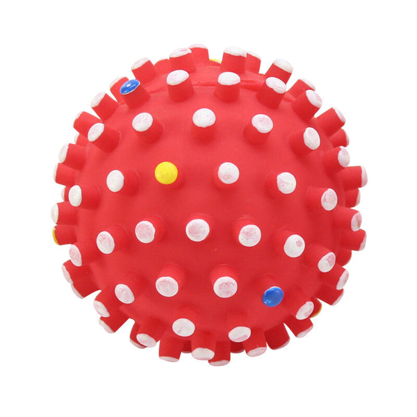 Environmental PVC Pet Toy Ball Random Colors Internal Sound Air Bag Help Grind Teeth Promote Relationship with Pets