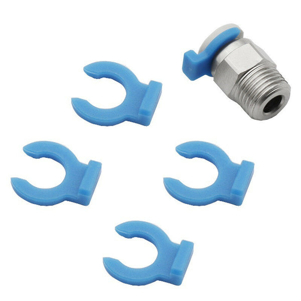 BUJIATE 1Pcs Blue Buckle pc4-01/pc4-m6 Pneumatic Connector for 4mm Teflons Tube Fixed for 3D Printer Accessories