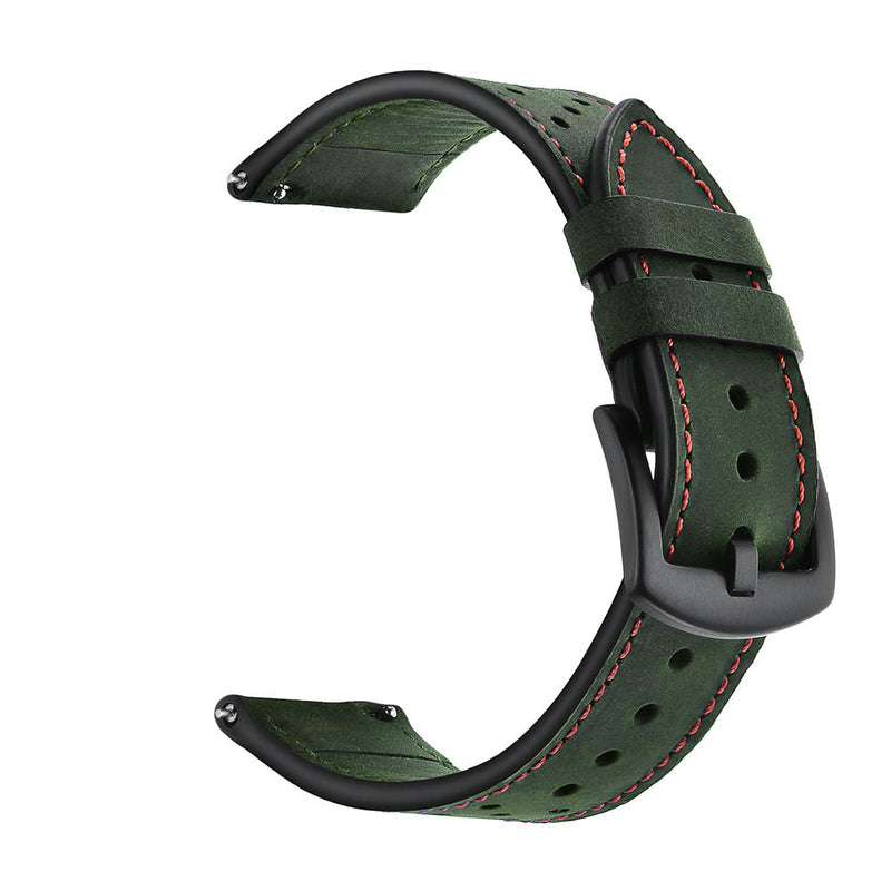 Bakeey 22mm Replacement Genuine Leather Ventilation Hole Watch Band Strap for Huawei GT Smart Watch