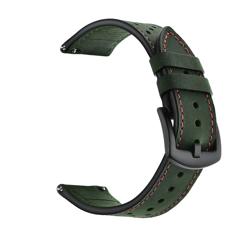 Bakeey 22mm Replacement Genuine Leather Ventilation Hole Watch Band Strap for Huawei GT Smart Watch