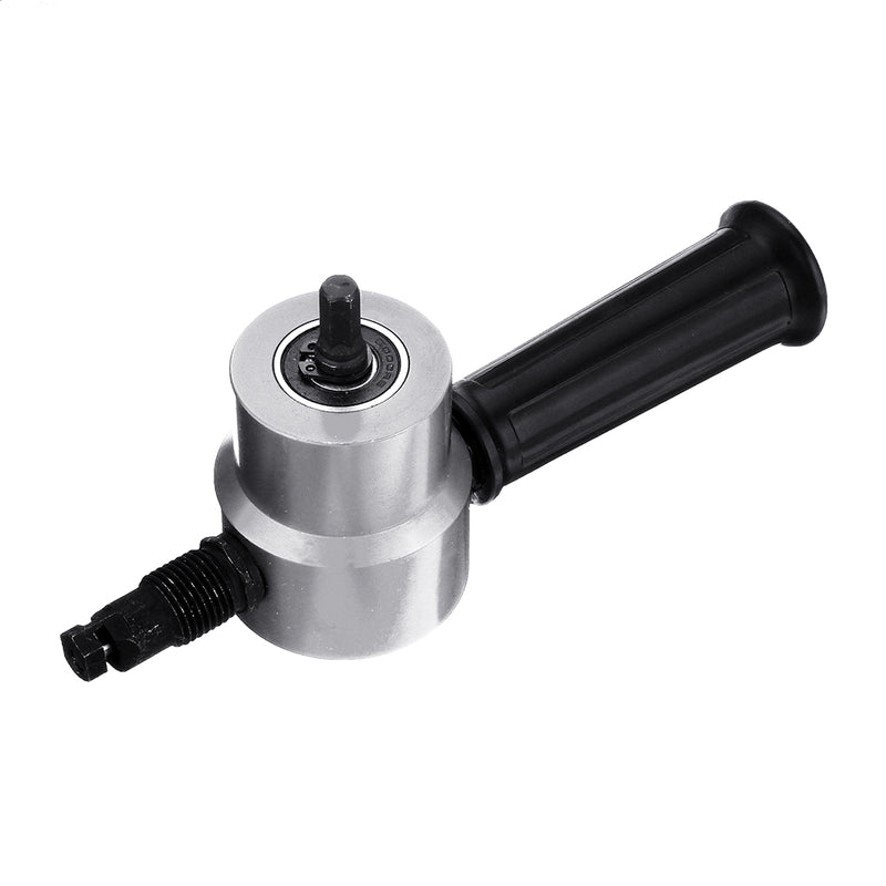 Drillpro Red/Gold/Grey Double Head Sheet Metal Nibbler Cutter Drill Attachment Metal Sheet Cutter
