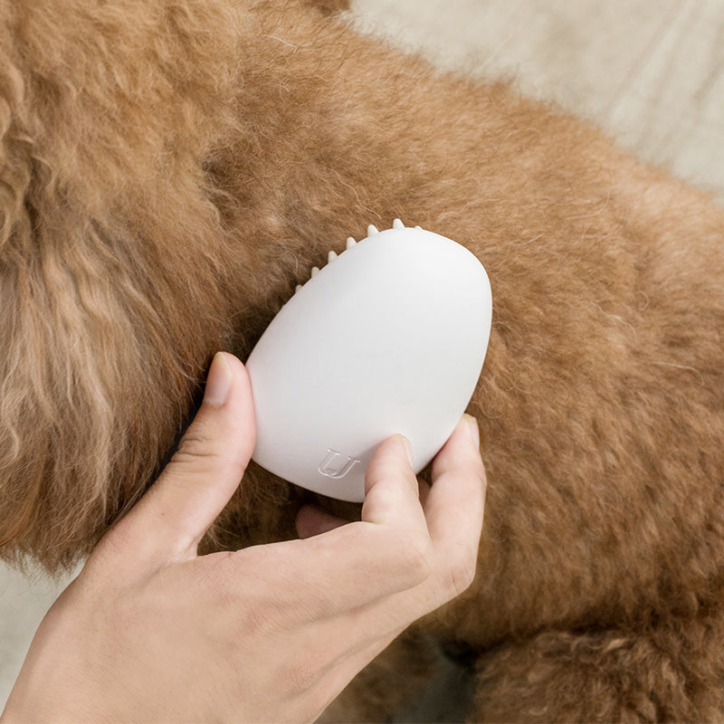 Jordan&Judy Pet Dog Silicone Comb Hair Removal Brush Smooth Surface Easy Cleaning From
