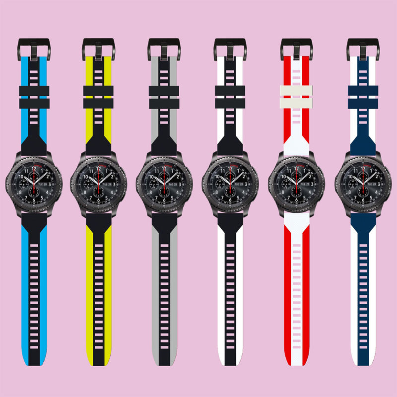 Bakeey Silicone Watch Band Dual Color Watch Strap for Huawei GT2/GT Amazfit GTR