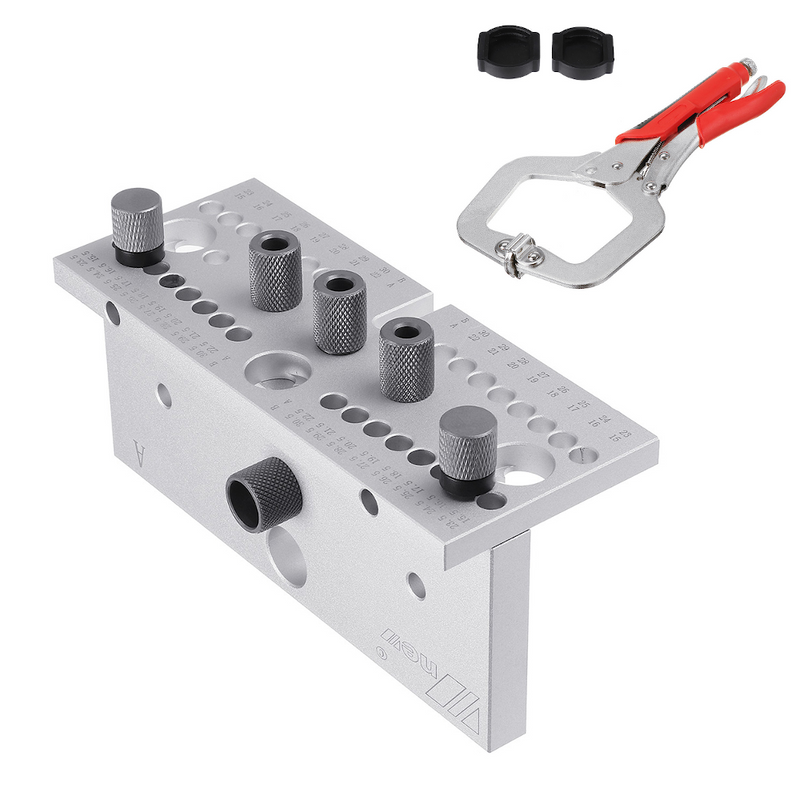 Wnew 3 In 1 Dowel Jig Woodworking Hole Puncher Drill Guide Positioning Hole Opener DIY Woodworking Tools