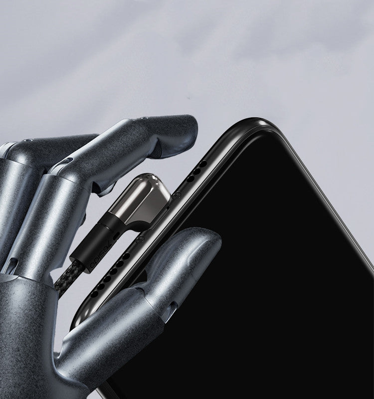 YESIDO CA80 Micro USB Type-C Charging+Data Transfer 90 Cable for Ulefone Power Armor 13 for Samsung Galaxy S21 OnePlus 9R 5G Global Rom