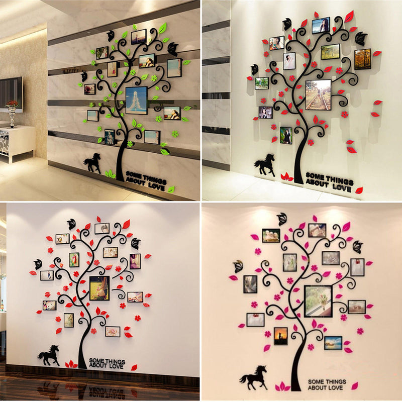 Removable Family Photo Frame Tree Sticker Living Room Wall Decals DIY Wall Decor