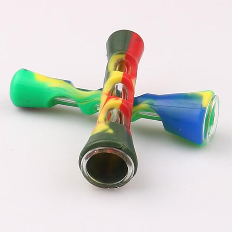 Silicone Glass Pipes Filtered Water Pipe Filter Food Grade Silicone
