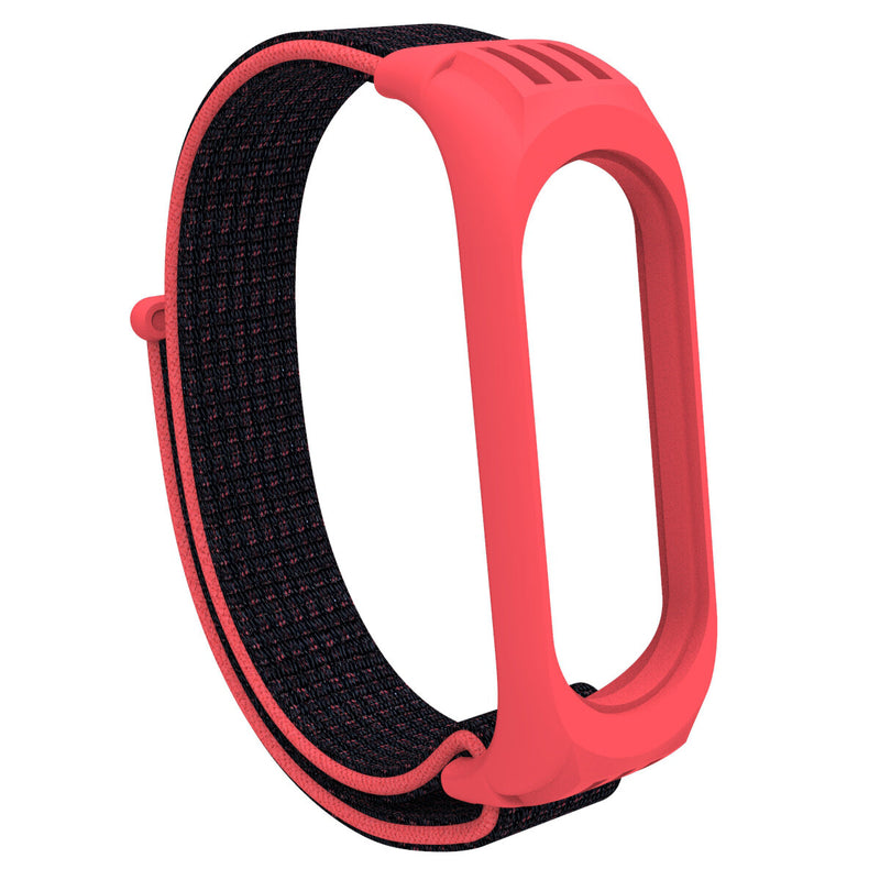 Holdmi 2-IN-1 Comfortable Nylon Watch Strap Band + TPU Watch Case Cover Replacement for Xiaomi Mi Band 5 / Xiaomi Mi Band 4 / 3 Non-original