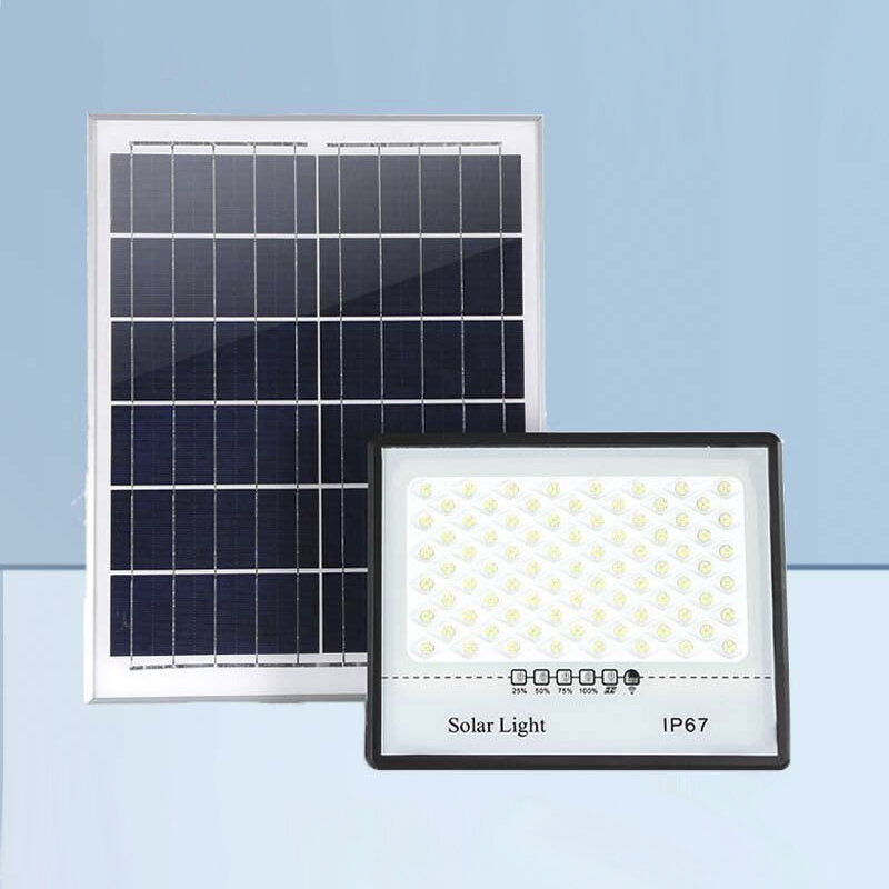 Solar Floodlight LED Light-Controlled Waterproof Street Light With Remote Timing Lighting Outdoor Garden Lights