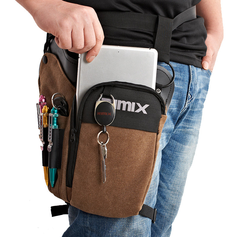RIMIX Multi Functional Tactical Waist Pack Waterproof Canvas Tool Bag Outdoor Cycling Fishing Bag