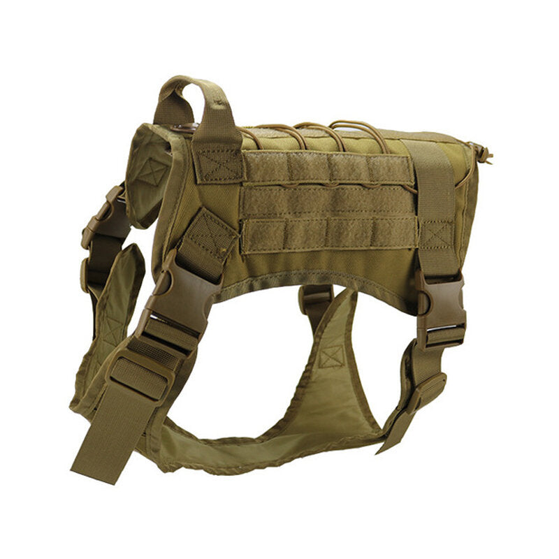 Hunting Dog Military Camouflage Tactical Vest Pet Dog Clothes Outdoor Training Molle Dog Harness