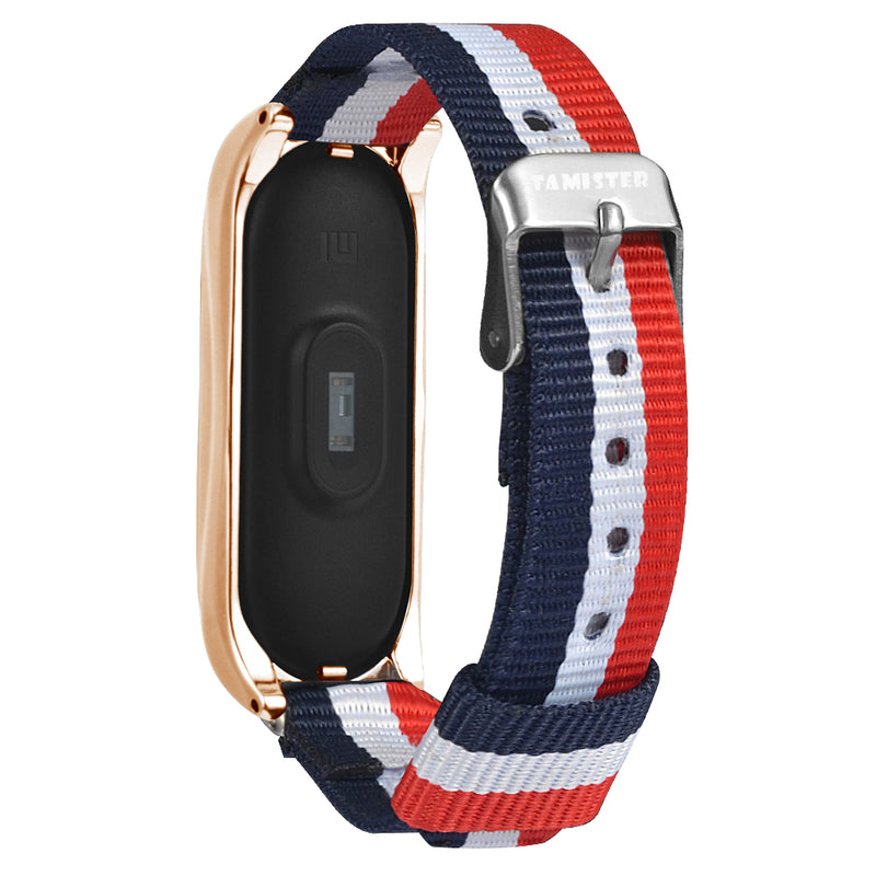 Bakeey Comfortable Sweatproof Nylon Canvas Watch Band Strap Replacement for Xiaomi Mi Band 6 / Mi Band 5 Non-Original